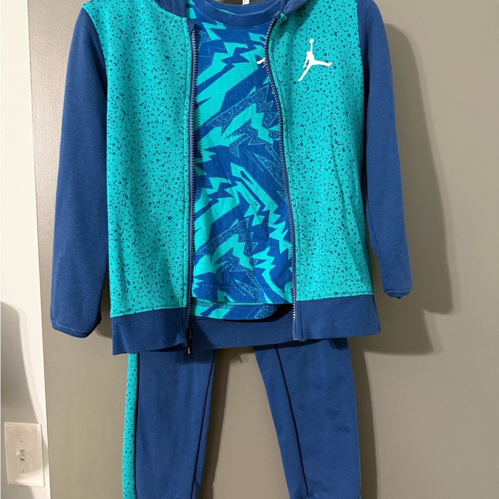 Jordan Blue and Teal Athletic Tracksuit